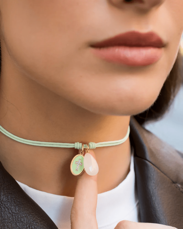 Charm Goccia Giada White - cb-cn 63